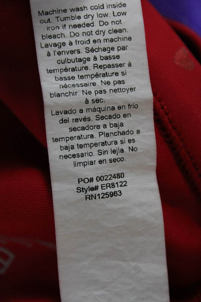Beyond Yoga Womens Strappy Back Metallic Heart Sports Bra Red Size Small