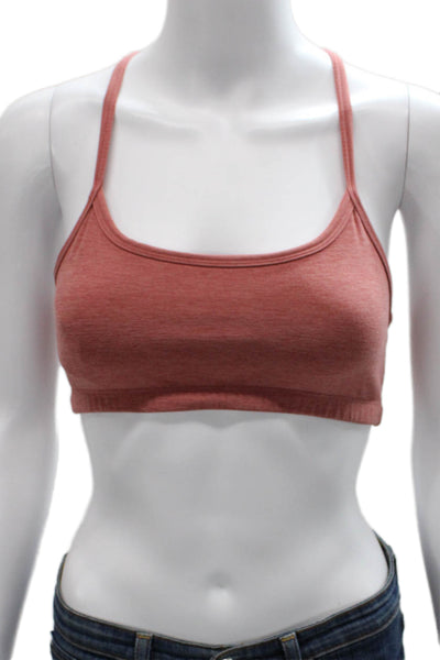 Beyond Yoga Womens Spaghetti Strap Scoop Neck Sports Bra Brown Small