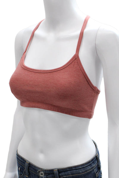 Beyond Yoga Womens Spaghetti Strap Scoop Neck Sports Bra Brown Small