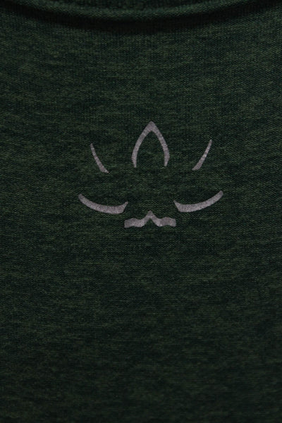 Beyond Yoga Womens Stretch Knit V Neck Sports Bra Green Size Extra Small