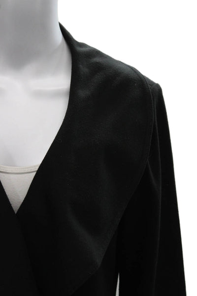 Calvin Klein Women Black V Neck 3/4 Sleeve Cardigan Polyester Size 4