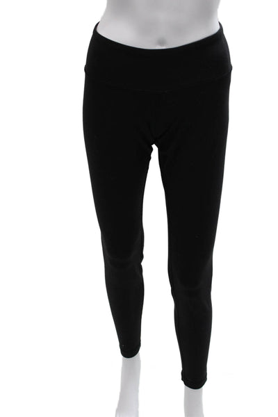 Lululemon Womens Ankle Leggings Black Polyester Size 10