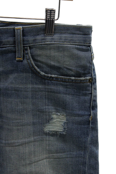 Current/Elliott Womens Cut-Off Blue Cotton Shorts Size 29