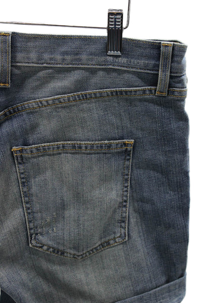 Current/Elliott Womens Cut-Off Blue Cotton Shorts Size 29