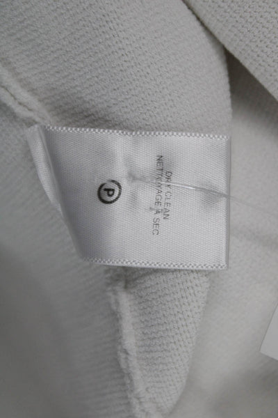 A.L.C. Womens Cropped Tank Sleeveless Square Neck White Viscose Size S