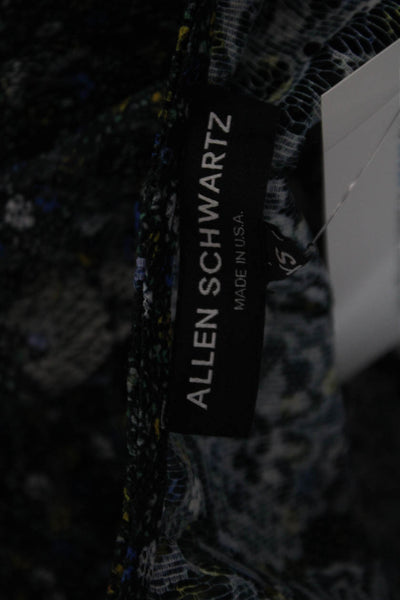 Allen Schwartz Womens Multicolor Floral Square Neck 3/4 Sleeve Blouse Size XS