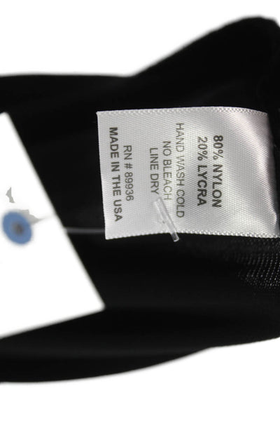 Sauvage Womens Maxi Skirt Black Nylon Pull On Size M