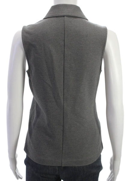 Rag & Bone Womens Sleeveless Collared Polo Top Gray Viscose Size M