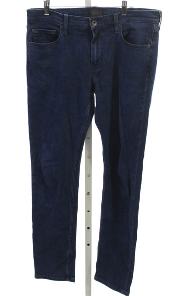 Paige Black Label Mens Straight Jeans Blue Cotton Mid Rise Inseam 33 Size 34