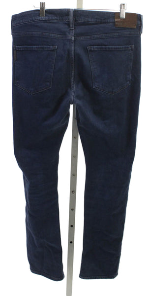 Paige Black Label Mens Straight Jeans Blue Cotton Mid Rise Inseam 33 Size 34