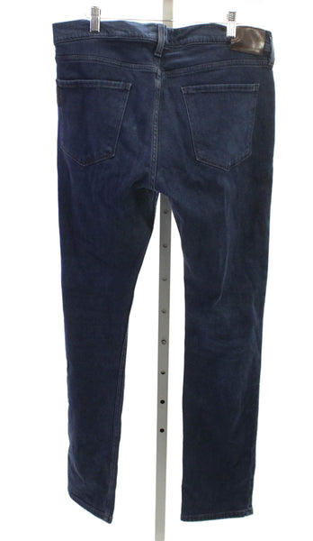 Paige Black Label Mens Straight Jeans Blue Cotton Mid Rise Size 34