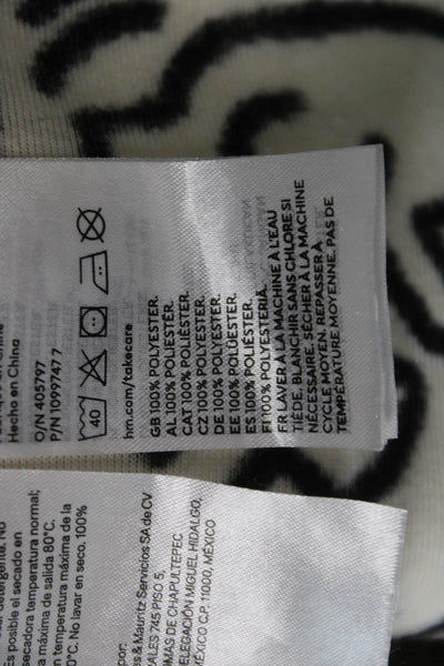 H&M X Keith Haring Unisex Kids Abstract Print Jacket White Size 6/7