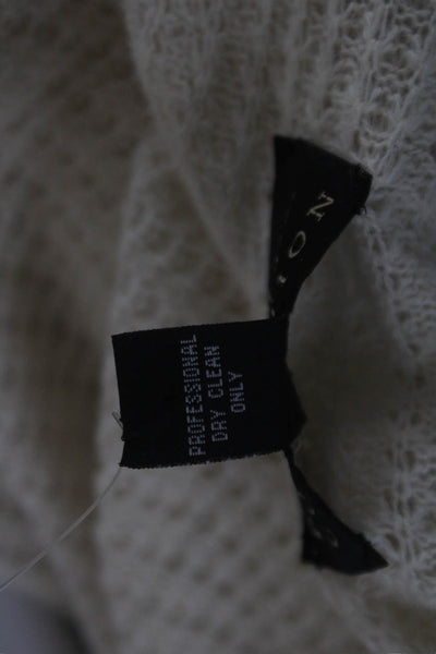 Nicole Miller Collection Womens Cashmere Wrap Sweater Ivory Size One Size