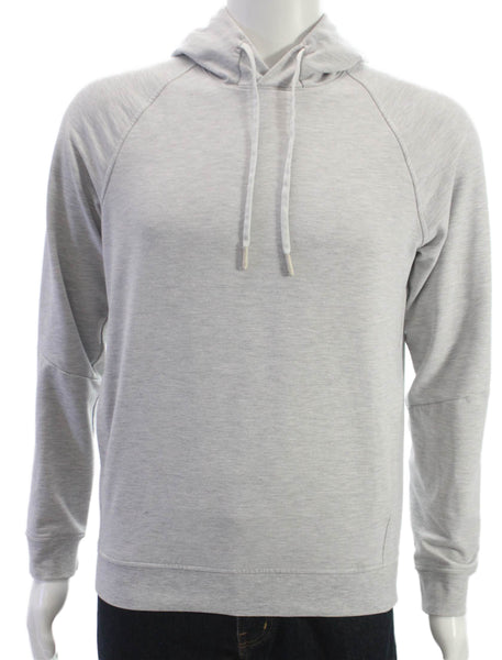 Lululemon Mens Gray Cotton Blend Pullover Crew Neck Long Sleeve Size S