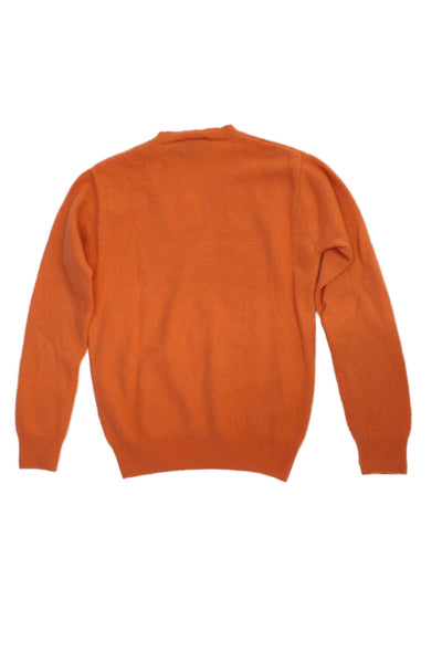 Papo D Anjo Boys Long Sleeve V Neck Cashmere Knit Sweater Orange Size 8