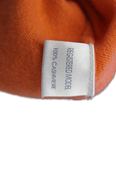 Papo D Anjo Boys Long Sleeve V Neck Cashmere Knit Sweater Orange Size 8