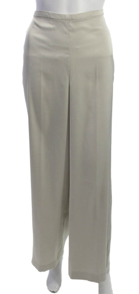 Donna Karan New York Womens Dress Pants Beige Polyester Zip Petites Size S