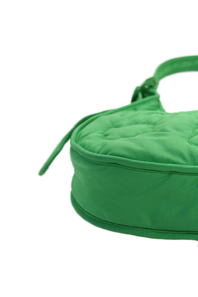 Coachtopia Womens Loop Ergo Cloud Quilted Shoulder Handbag Green