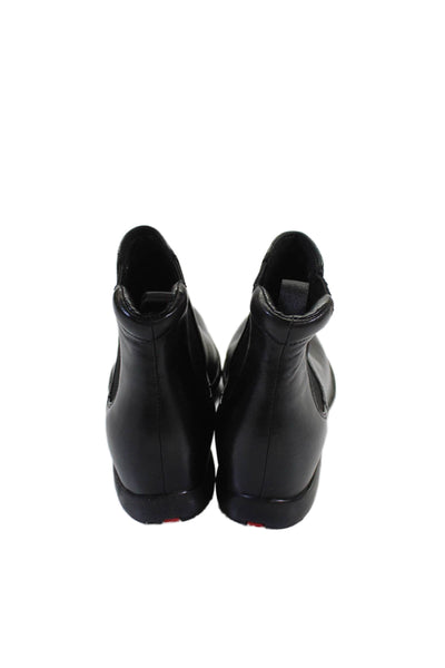 Prada Womens Leather Chelsea Ankle Boots Black Size 5