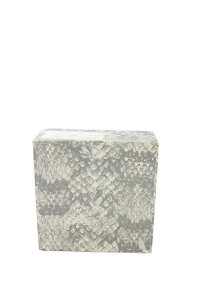 Judith Leiber Womens Swarovski Crystal Snake Charmer Minaudiere Handbag Silver