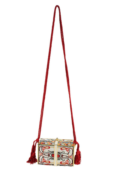 Judith Leiber Womens Crystal-Embellished Book Minaudiere Handbag Multicolor