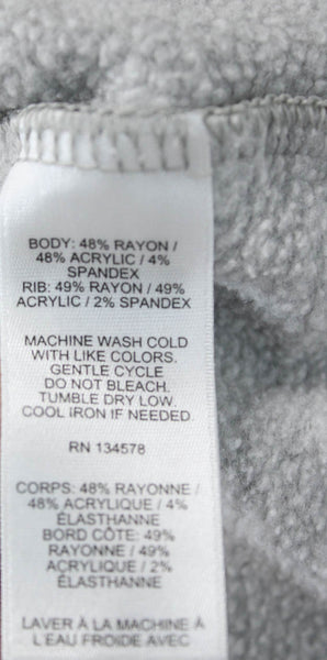 Vineyard Vines Womens Gray Rayon V Neck Long Sleeve Pullover Sweatshirt Size S