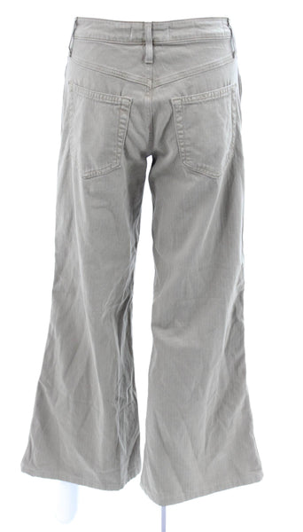 Amo Women Beige Cotton Button Pants Size 26
