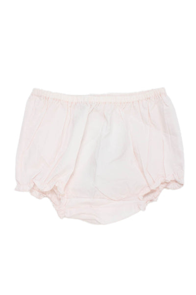 Bonpoint Girls Cotton Rouched Bloomers Pink Size 12 Months