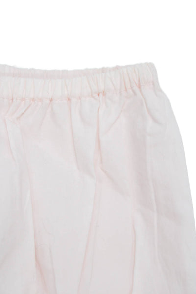 Bonpoint Girls Cotton Rouched Bloomers Pink Size 12 Months