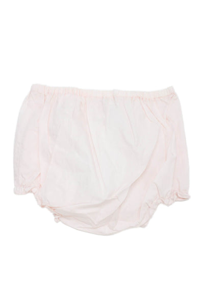 Bonpoint Girls Cotton Rouched Bloomers Pink Size 12 Months