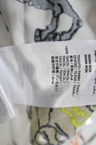 Stella McCartney Girls Cotton Western Print Dress White Size 12 Months