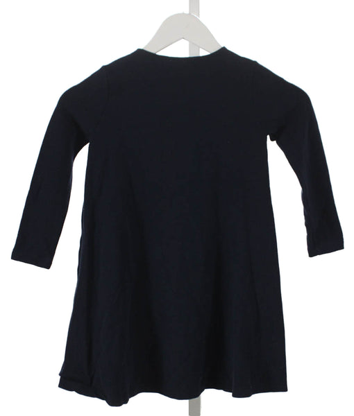 Il Gufo Girls Cotton Long Sleeve A-Line Dress Blue Size 6