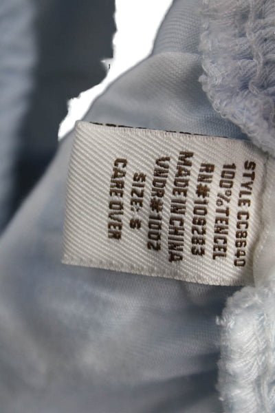 Vintage Havana Women Jogger Pants Tie Dye Tencel Drawstring Blue Size S