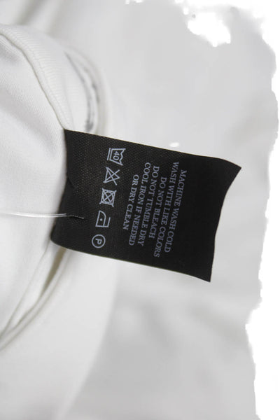 Greyson Womens Half Zip Mock Neck Long Sleeve Active Top White Size M