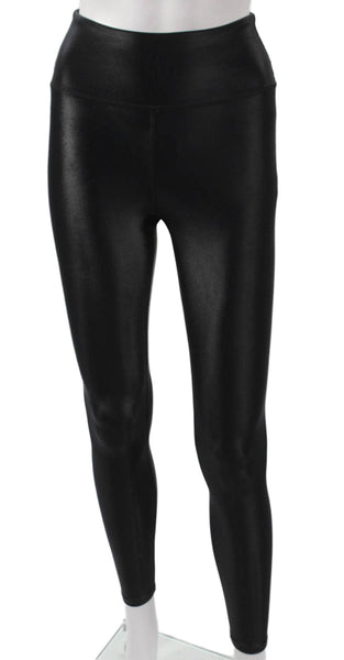 Noli Women Ankle Leggings Black Nylon Solid Pull On Size XS