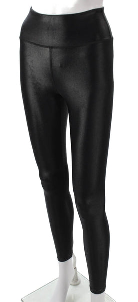 Noli Women Ankle Leggings Black Nylon Solid Pull On Size XS