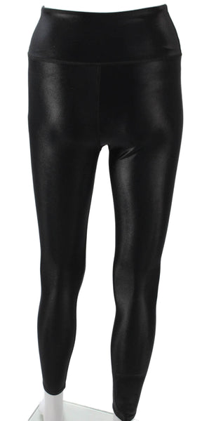 Noli Women Ankle Leggings Black Nylon Solid Pull On Size XS