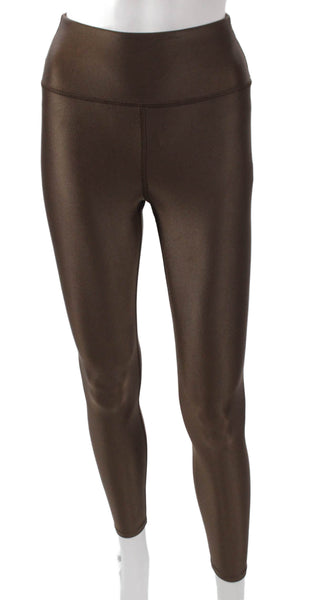 Noli Women Nylon Leggings Brown Scoop Neck Sleeveless Outfit Set Size XS