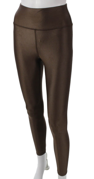 Noli Women Nylon Leggings Brown Scoop Neck Sleeveless Outfit Set Size XS