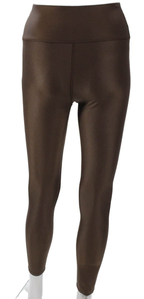 Noli Women Nylon Leggings Brown Scoop Neck Sleeveless Outfit Set Size XS