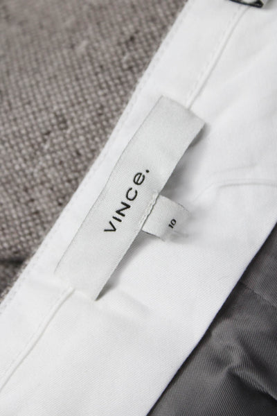Vince Women Gray Wool Dress Pants Zip Size 10