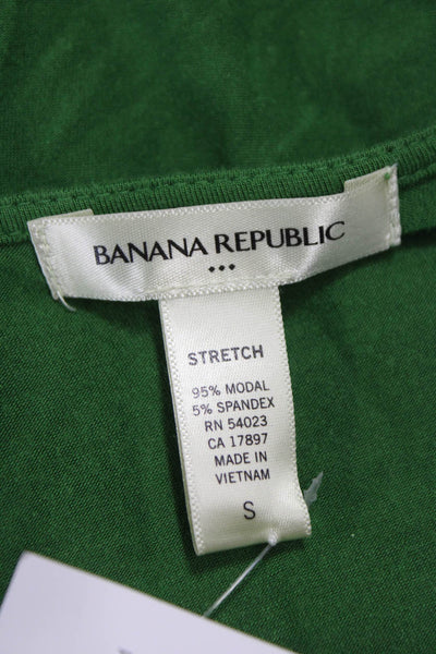 Banana Republic Women Green Modal Cowl Neck Sleeveless Tunic Blouse Size S