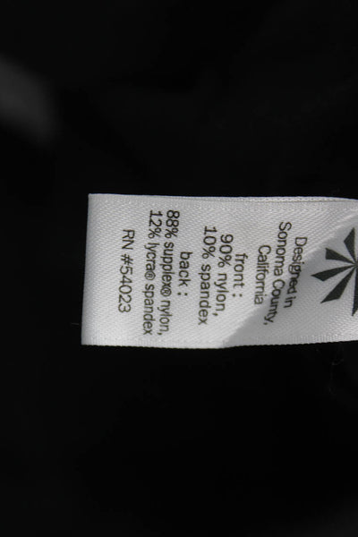 Athleta Womens Compression Leggings Black Nylon Spandex Lycra Size 6