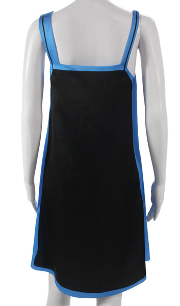 Loewe Womens Black Slip Dress V Neck Polyester Sleeveless Size 34