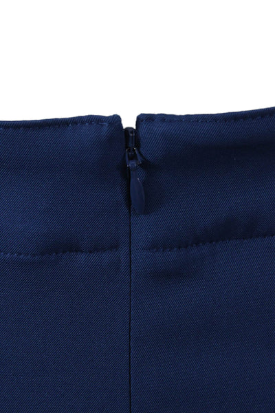 Lady Hagen Womens A-Line Blue Skort Short Polyester Zip Solid Juniors Size 6