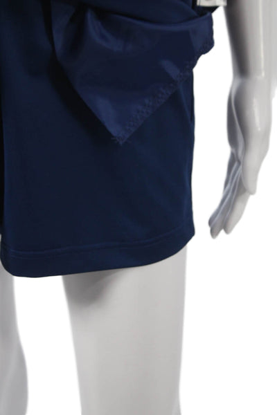 Lady Hagen Womens A-Line Blue Skort Short Polyester Zip Solid Juniors Size 6