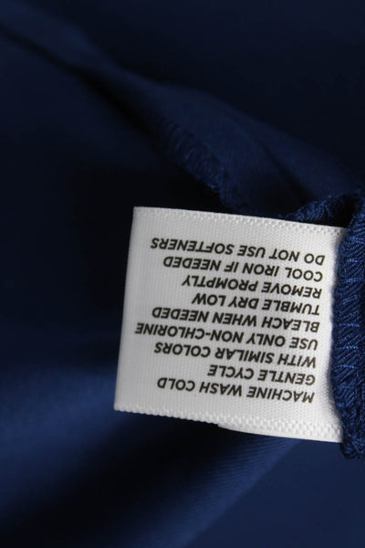 Lady Hagen Womens A-Line Blue Skort Short Polyester Zip Solid Juniors Size 6