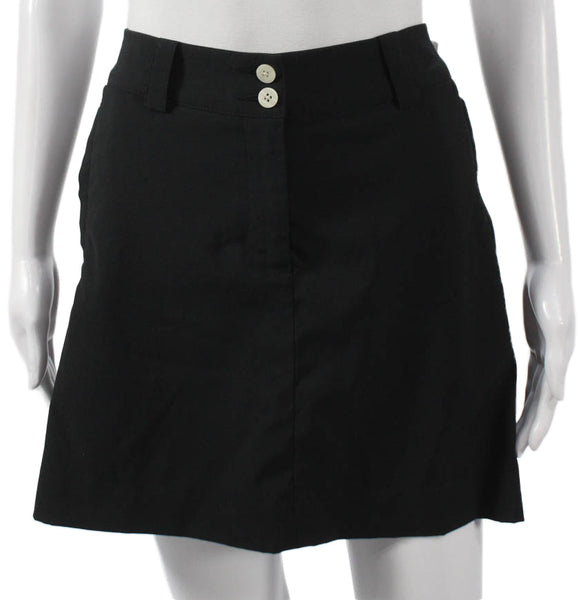 Nike Golf Womens Black Polyester Mini Skirt Size 6
