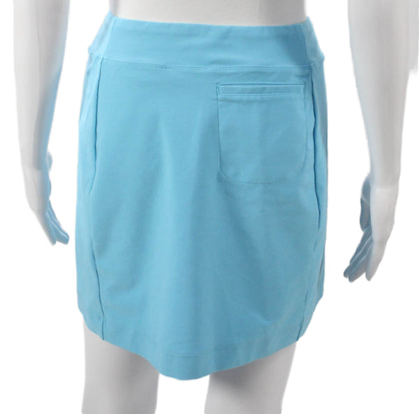 Lady Hagen Womens Athletic Skort Blue Polyester Pull On Short Size S
