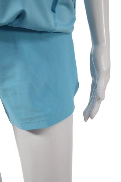 Lady Hagen Womens Athletic Skort Blue Polyester Pull On Short Size S